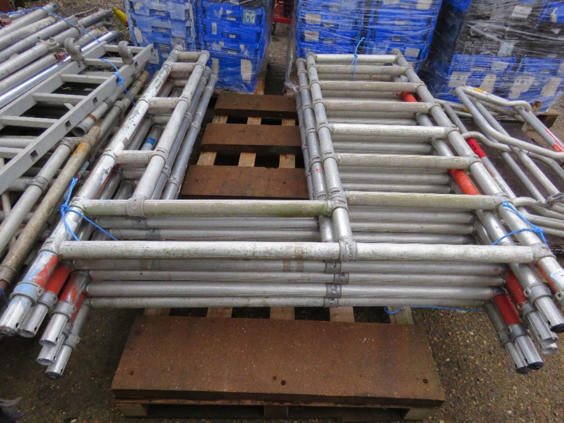 6NO DOUBLE WIDTH WALK THROUGH SCAFFOLD TOWER SECTIONS. THIS LOT IS SOLD UNDER THE AUCTIONEERS MAR - Image 3 of 3