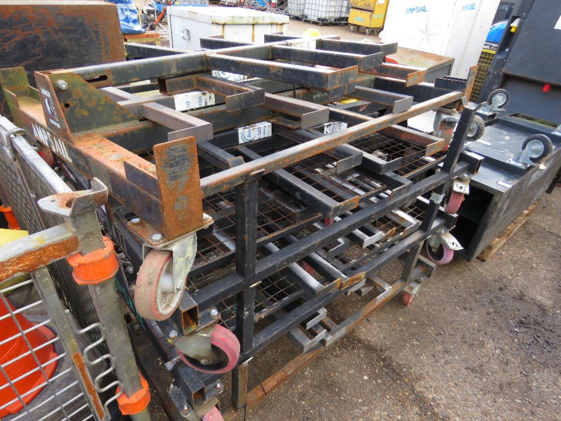 4NO ARMORGARD WHEELED PIPE RACKS. SOURCED FROM COMPANY LIQUIDATION. - Image 2 of 3