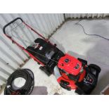 EINHELL HEAVY DUTY PETROL ENGINED MOWER WITH COLLECTOR, OWNER RETIRING. THIS LOT IS SOLD UNDER TH