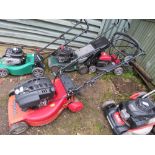 MOUNTFIELD PETROL LAWNMOWER WITH ROLLER , NO COLLECTOR. THIS LOT IS SOLD UNDER THE AUCTIONEERS M