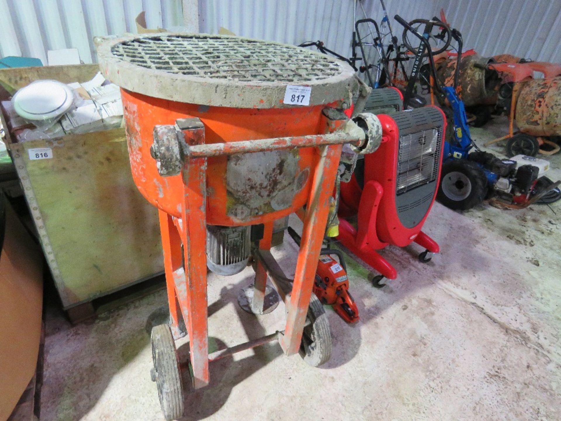 RESIN MIXER UNIT, 110VOLT ON WHEELED CHASSIS. - Image 2 of 7