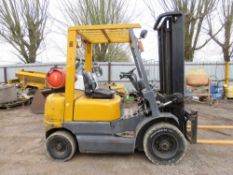 TCM FG20NST 2TONNE GAS POWERED FORKLIFT TRUCK, 8551REC HRS. 2.2M CLOSED MAST HEIGHT APPROX. WHEN TES