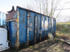 ROLLONOFF TYPE BIG HOOK 40 YARD WASTE BIN WITH FULL WIDTH REAR DOOR. DIRECT FROM LOCAL COMPANY.