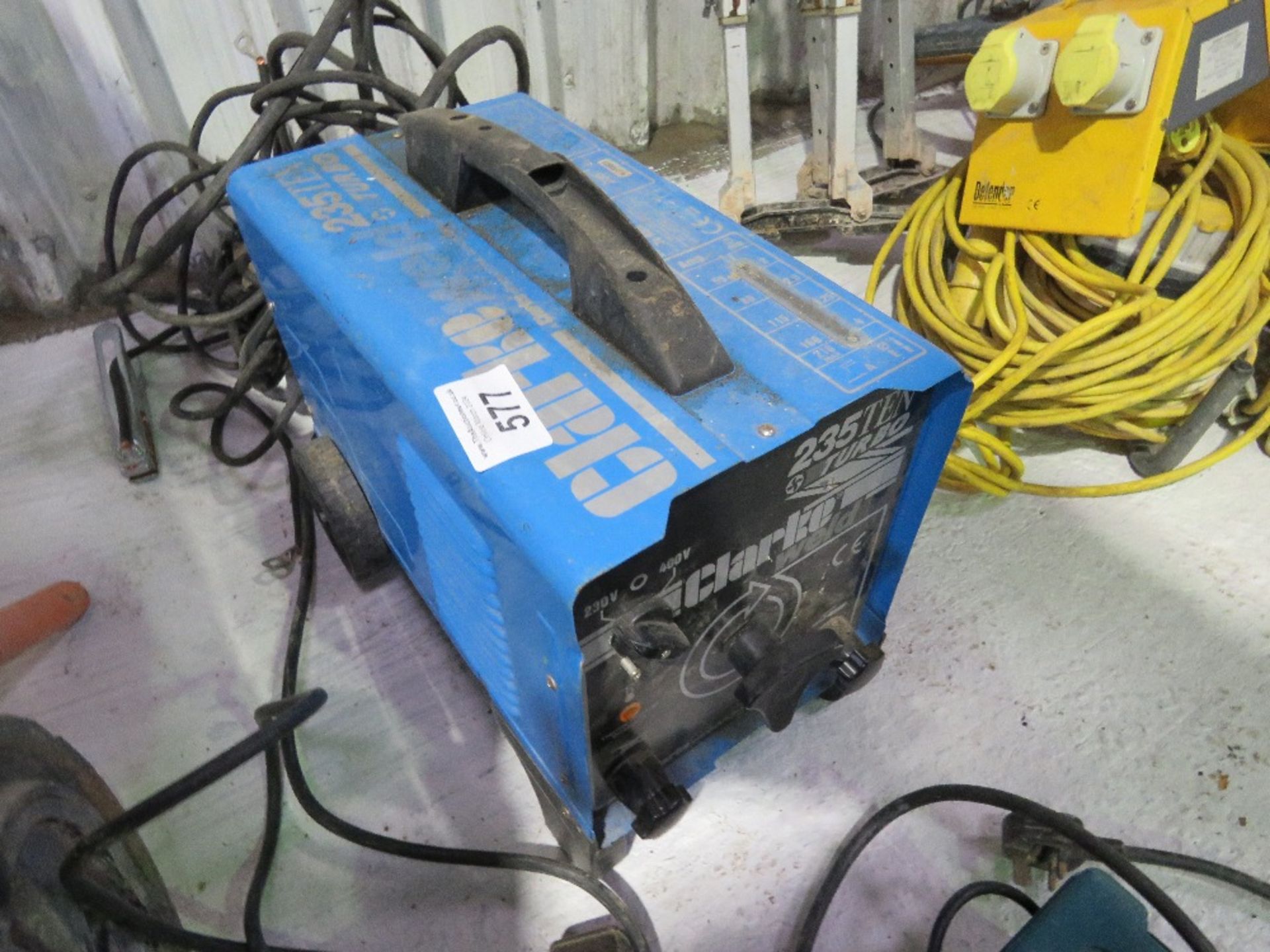 CLARKE 235 TURBO ARC WELDER WITH LEADS. DIRECT FROM LOCAL RETIRING BUILDER. THIS LOT IS SOLD UN - Image 3 of 7