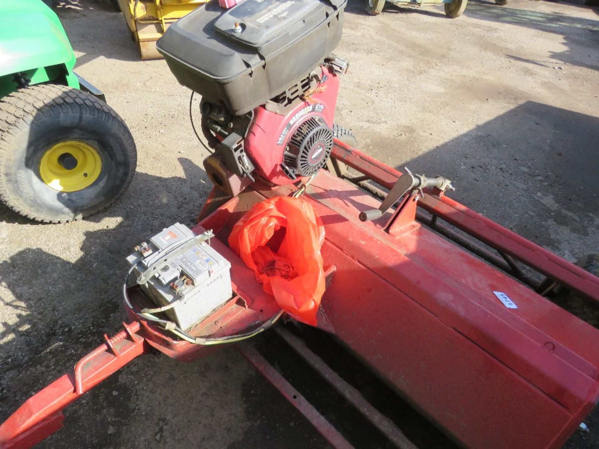 LOGIC HEAVY DUTY PETROL ENGINED TOWED QUAD BIKE FLAIL MOWER. WHEN TESTED WAS SEEN TO START, RUN AND - Image 4 of 4