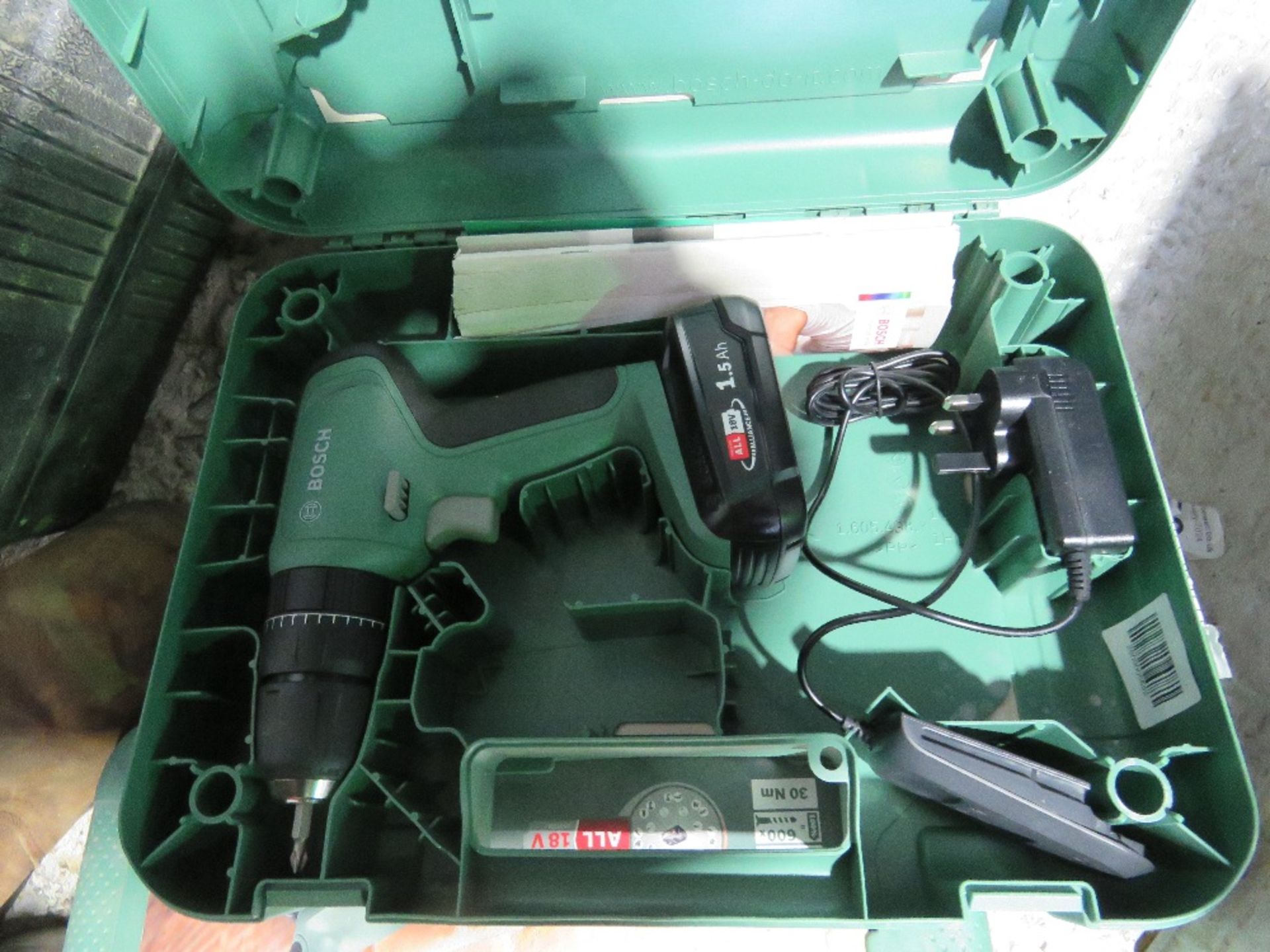 2 X BATTERY DRILLS IN CASES, LITTLE USED. OWNER RETIRING. THIS LOT IS SOLD UNDER THE AUCTIONEERS - Image 2 of 4