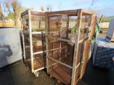 2NO MESH SIDED STILLAGE CAGES.. SOURCED FROM COMPANY LIQUIDATION.