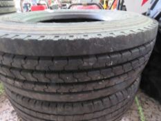 2 X TRUCK TYRES 215/75R17.5, APPEAR LITTLE USED.