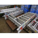 6NO DOUBLE WIDTH WALK THROUGH SCAFFOLD TOWER SECTIONS. THIS LOT IS SOLD UNDER THE AUCTIONEERS MAR