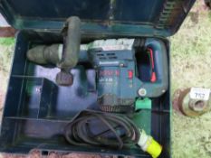 BOSCH 110VOLT BREAKER DRILL IN A BOX.....THIS LOT IS SOLD UNDER THE AUCTIONEERS MARGIN SCHEME, THERE