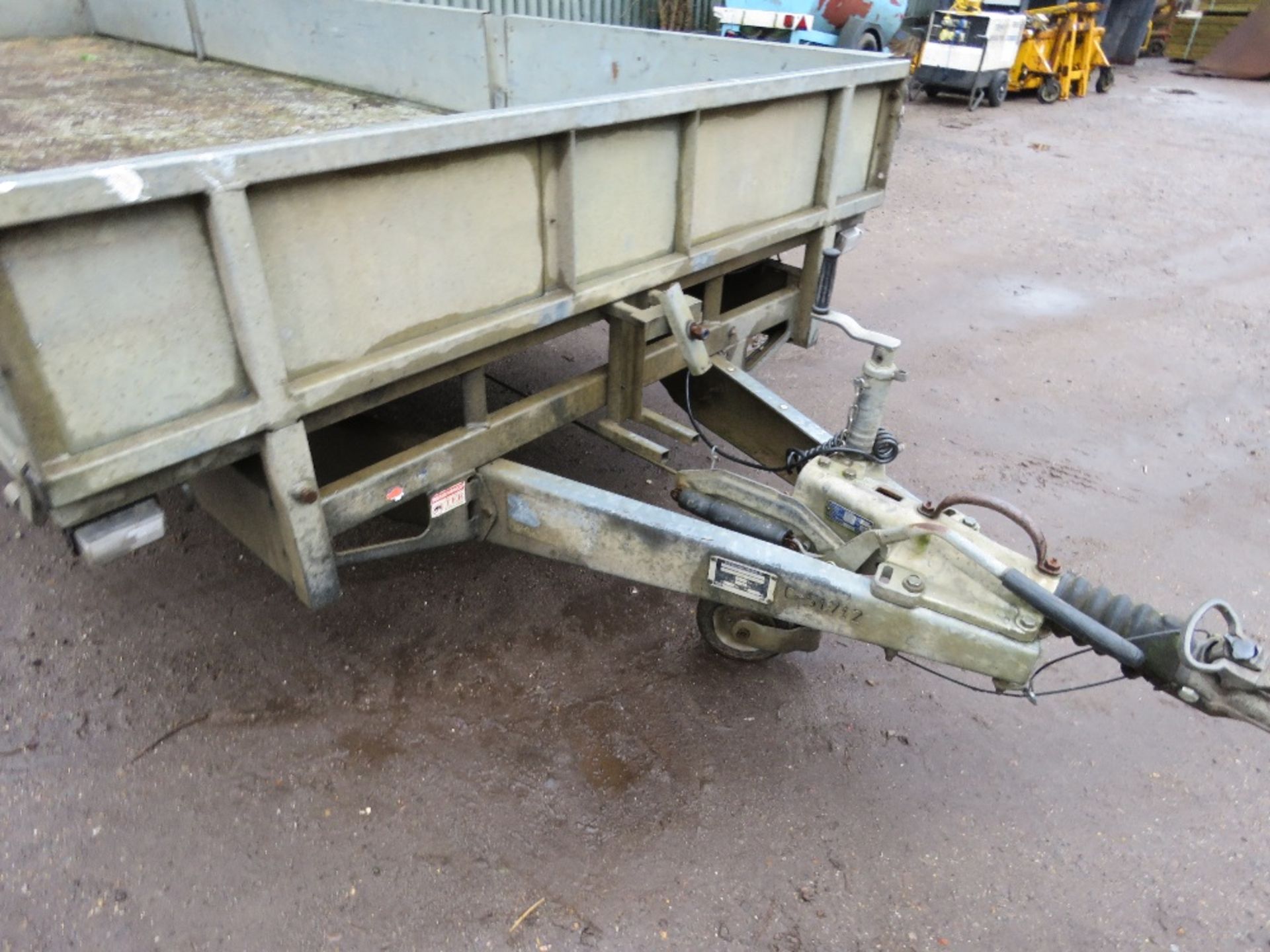 IFOR WILLIAMS LM186G3 TRIAXLED PLANT TRAILER. 18FT LENGTH X 6FT WIDTH WITH SIDES. SN:SCK800000C50854 - Image 3 of 13