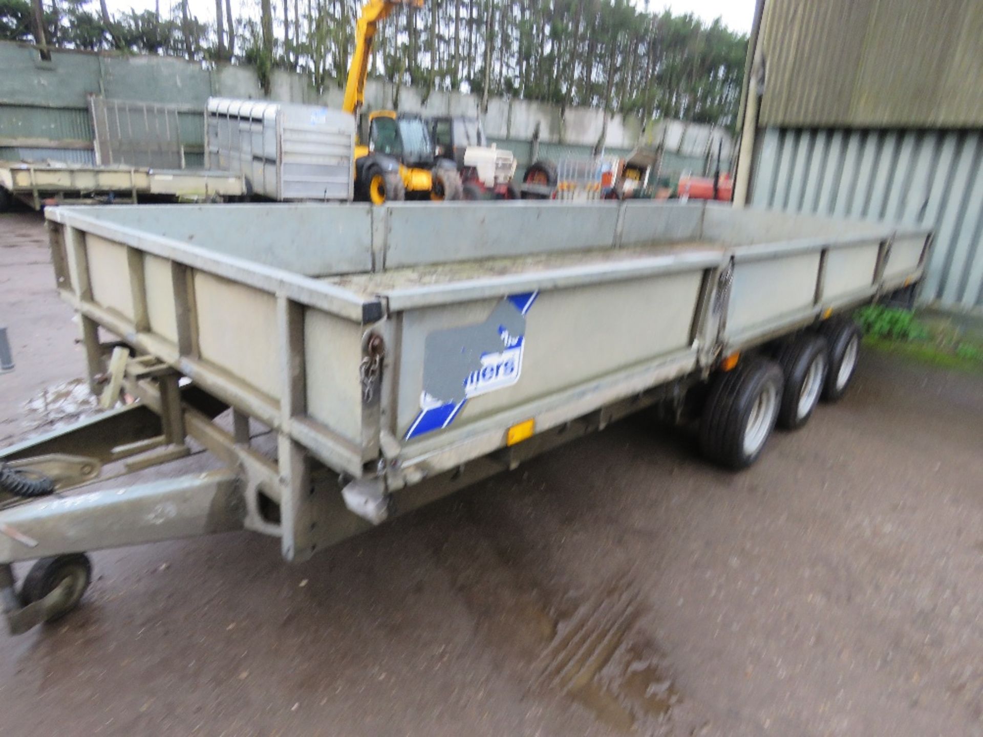 IFOR WILLIAMS LM186G3 TRIAXLED PLANT TRAILER. 18FT LENGTH X 6FT WIDTH WITH SIDES. SN:SCK800000C50854 - Image 12 of 13
