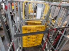 4NO METAL WAREHOUSE TROLLEYS, MESH SIDED.....THIS LOT IS SOLD UNDER THE AUCTIONEERS MARGIN SCHEME, T