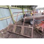 BALE MOVING TWIN SPIKED ATTACHMENT FOR TELEHANDLER. 7FT WIDTH APPROX.
