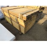 LARGE PACK OF UNTREATED SHIPLAP TIMBER BOARDS 1.83M X 100MM APPROX.