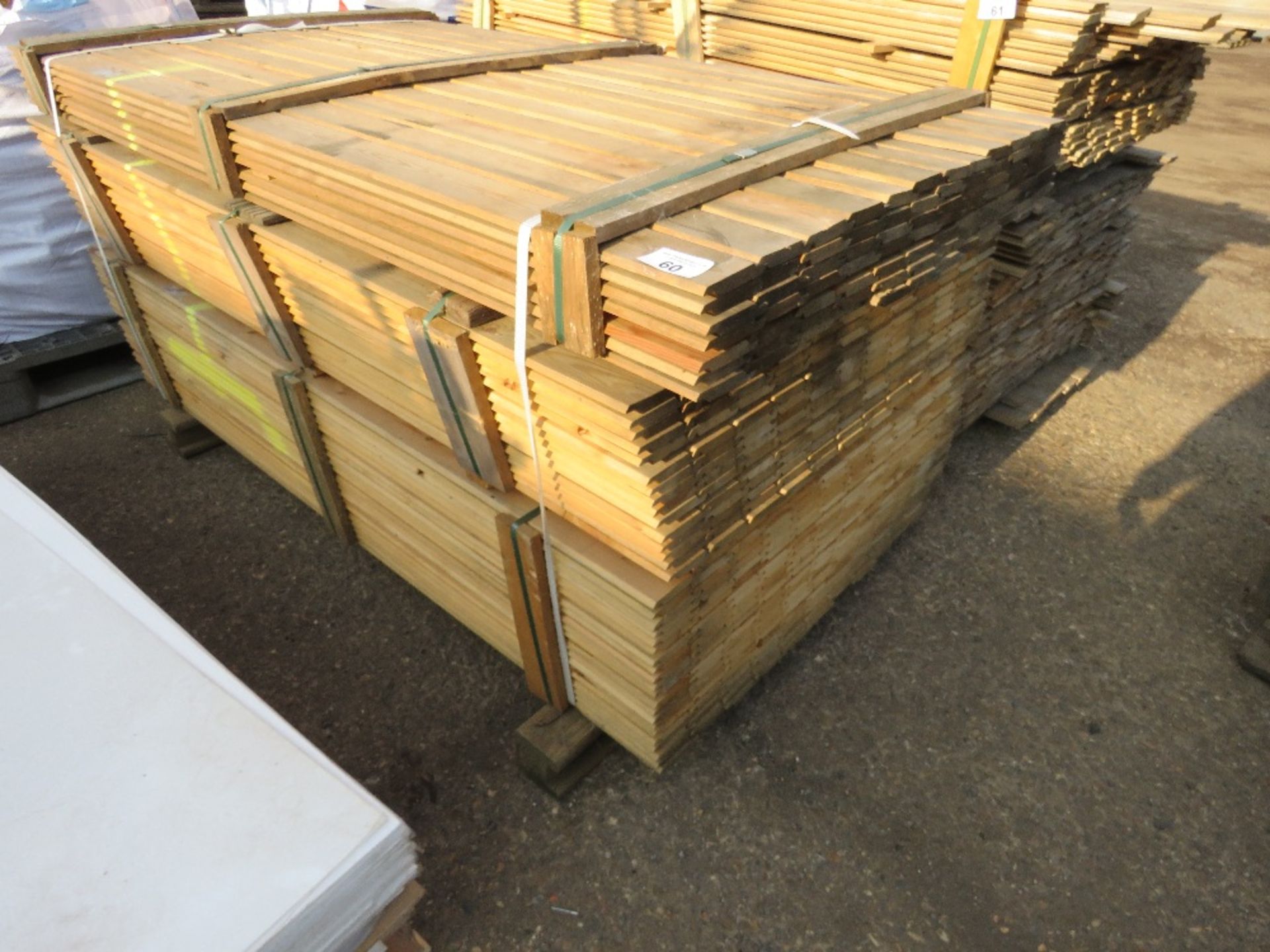 LARGE PACK OF UNTREATED SHIPLAP TIMBER BOARDS 1.83M X 100MM APPROX.