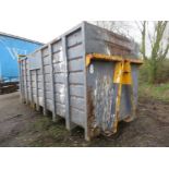 HOOK LOADER BIN, ROLLONOFF TYPE, 40YARD CAPACITY APPROX WITH FULL WIDTH REAR DOOR. DIRECT FROM LOCAL