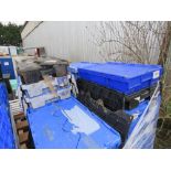 PALLET CONTAINING APPROXIMATELY 45-50NO PLASTIC STORAGE CRATES. THIS LOT IS SOLD UNDER THE AUCTIO