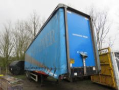 MONTRACON 13.6M LENGTH TRIAXLE CURTAINSIDE TRAILER ON AIR SUSPENSION. SAF AXLES. 39TONNE GROSS. YEAR