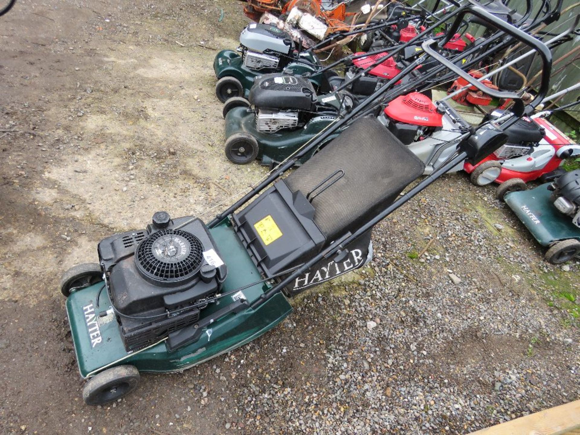 HAYTER HARRIER 41 PETROL ENGINE ROLLER MOWER, NO COLLECTOR.....THIS LOT IS SOLD UNDER THE AUCTIONEER - Image 2 of 4