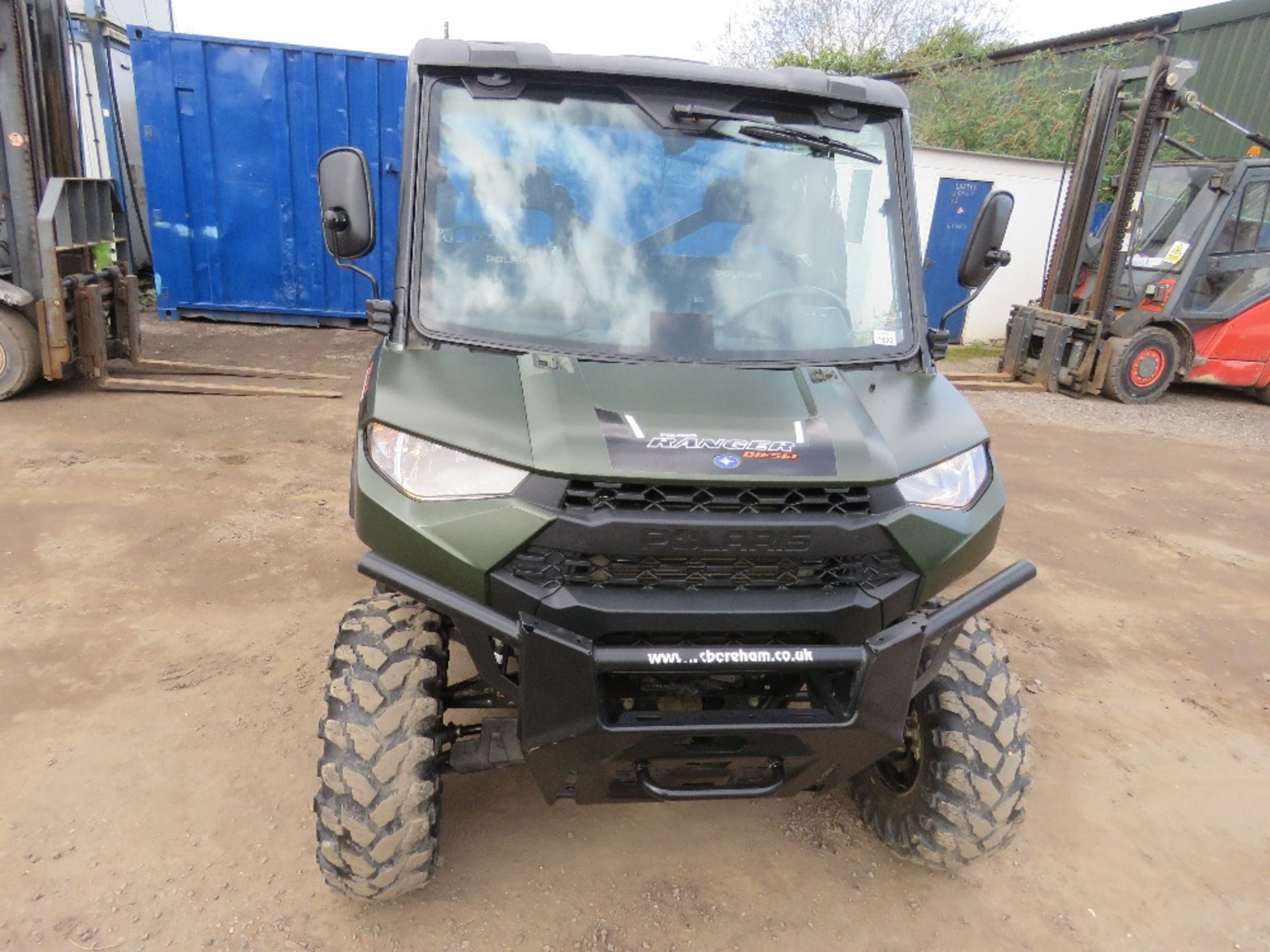 POLARIS 902 DIESEL RANGER WITH KUBOTA ENGINE, SCREEN ROOF AND BACK WINDOW. REG:EX71 RZA WITH V5, FIR - Image 2 of 12