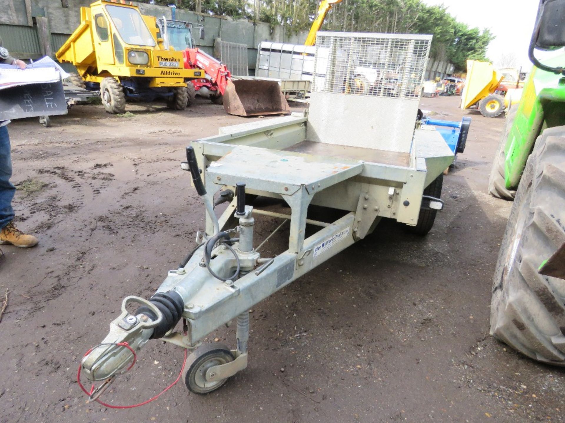 IFOR WILLIAMS GX84 MINI DIGGER TWIN AXLE TRAILER YEAR 2016 BUILD SN:SCKD00000H0713853 DIRECT FROM A - Image 3 of 10