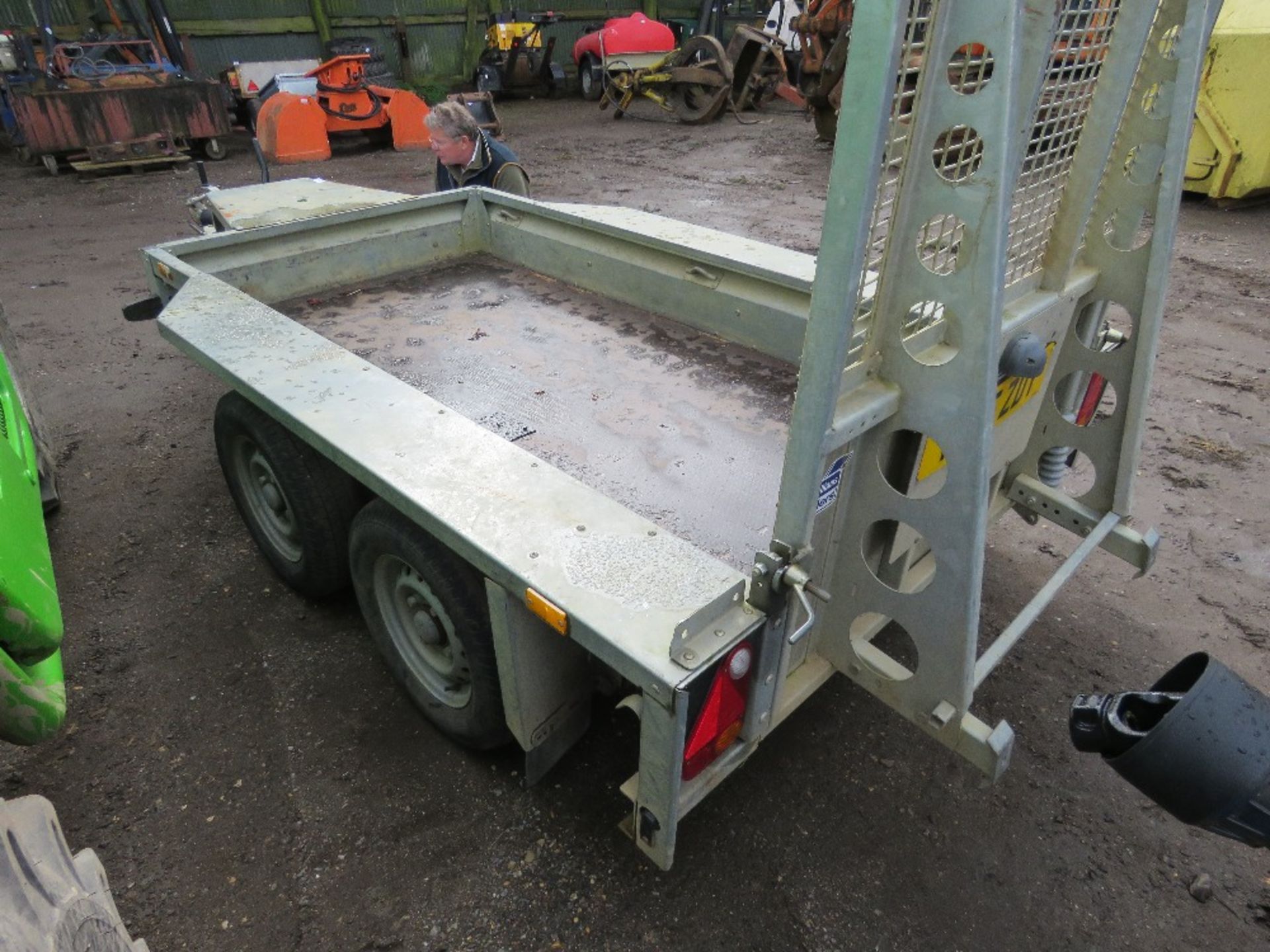 IFOR WILLIAMS GX84 MINI DIGGER TWIN AXLE TRAILER YEAR 2016 BUILD SN:SCKD00000H0713853 DIRECT FROM A - Image 8 of 10