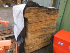 EXTRA LARGE PACK OF UNTREATED SHIPLAP CLADDING TIMBER BOARDS: 1.73M LENGTH X 10CM WIDTH APPROX.