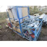 3NO STILLAGES CONTAINING METAL PIPE CONNECTORS ETC. SOURCED FROM COMPANY LIQUIDATION.