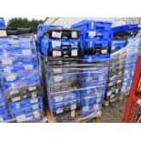 PALLET CONTAINING APPROXIMATELY 45-50NO PLASTIC STORAGE CRATES. THIS LOT IS SOLD UNDER THE AUCTIO