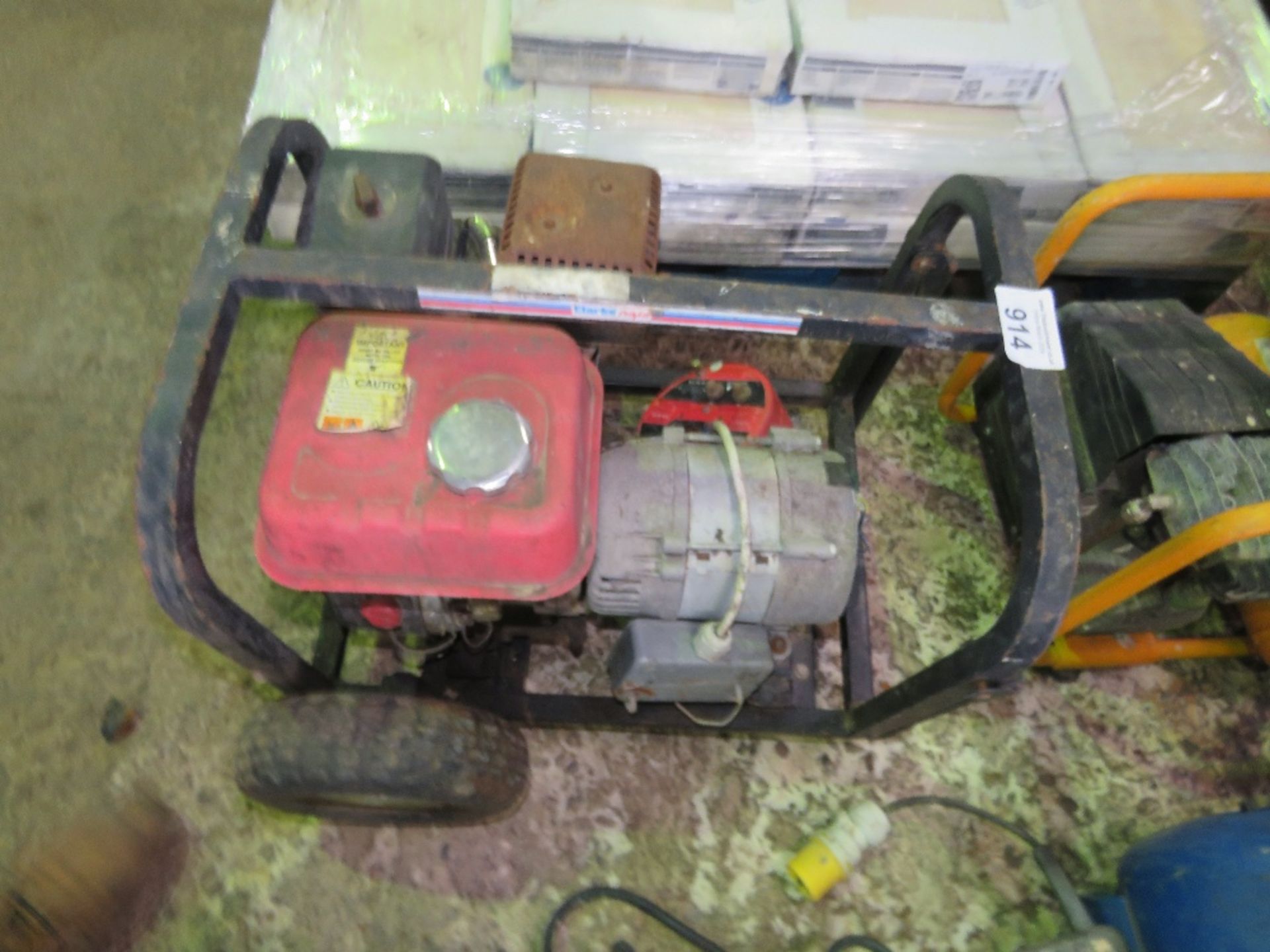 PETROL ENGINED GENERATOR.....THIS LOT IS SOLD UNDER THE AUCTIONEERS MARGIN SCHEME, THEREFORE NO VAT