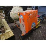 BELLE 100XT ELECTRIC 110VOLT POWERED SITE CEMENT MIXER, RECENTLY WORKING, SURPLUS TO REQUIREMENTS.