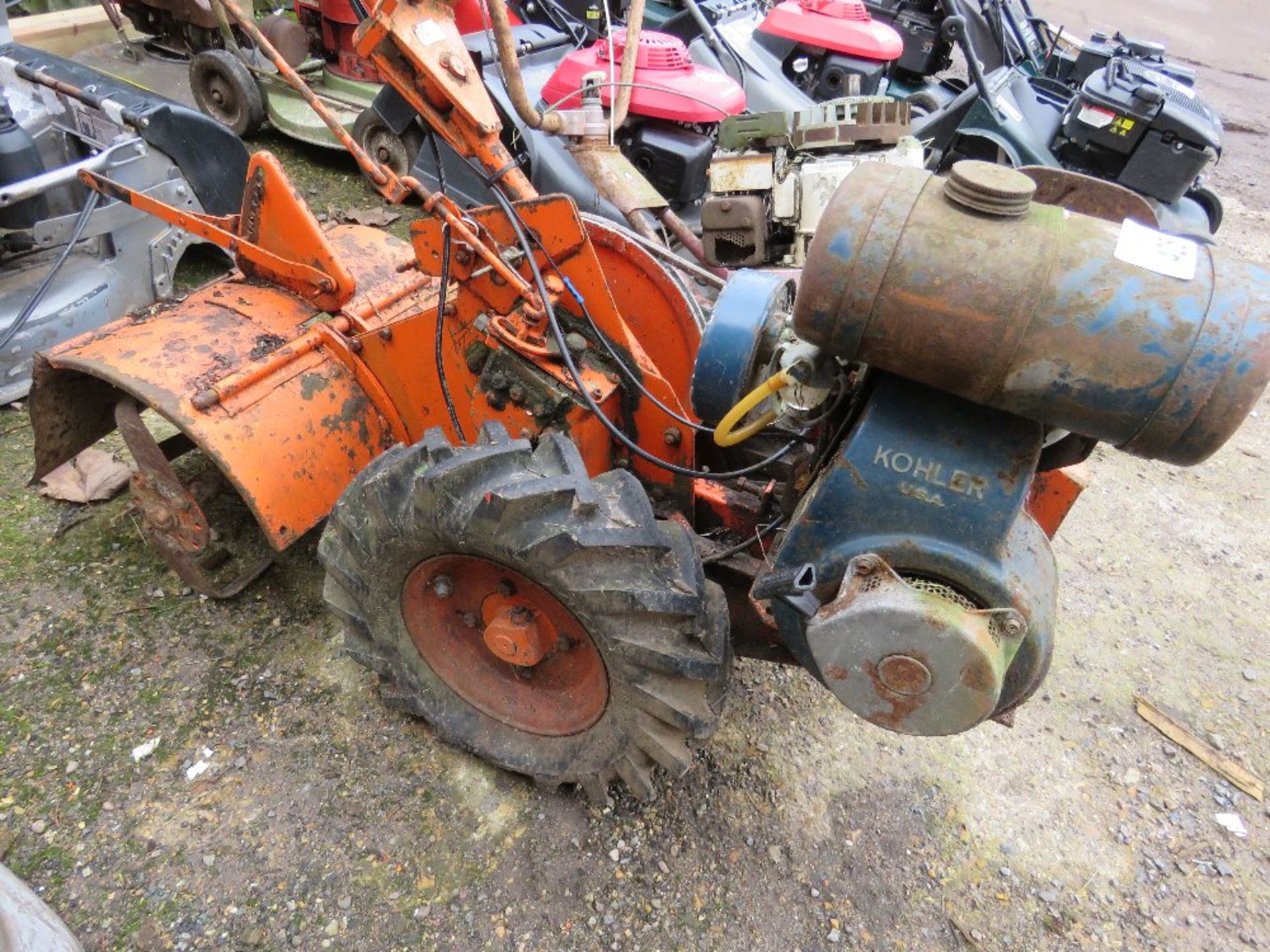 HOWARD 300 PETROL ROTORVATOR PLUS A MOUNTFIELD CHASSIS....THIS LOT IS SOLD UNDER THE AUCTIONEERS MAR