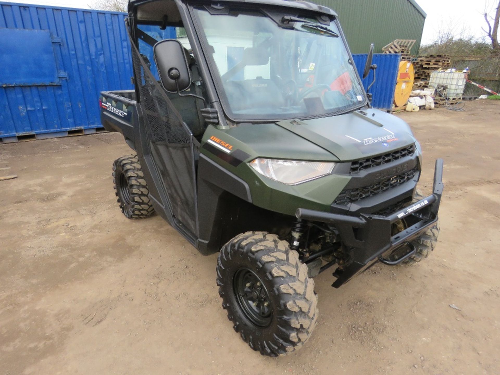 POLARIS 902 DIESEL RANGER WITH KUBOTA ENGINE, SCREEN ROOF AND BACK WINDOW. REG:EX71 RZA WITH V5, FIR
