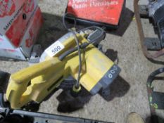 DEWALT 110V MITRE SAW. THIS LOT IS SOLD UNDER THE AUCTIONEERS MARGIN SCHEME, THEREFORE NO VAT WI