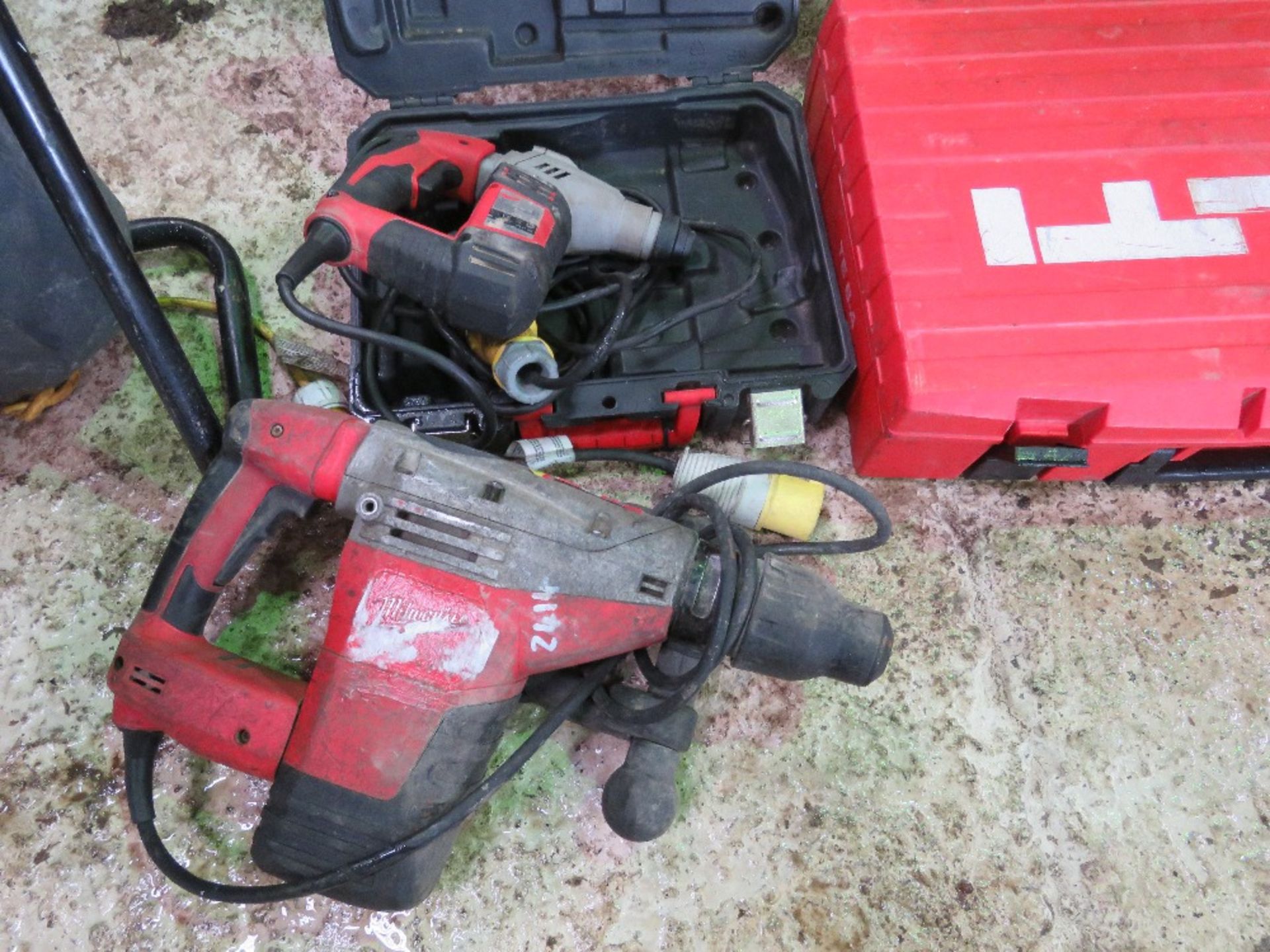 2NO MILWAUKEE BREAKER DRILLS, 110VOLT, LARGE AND SMALL. - Image 5 of 5