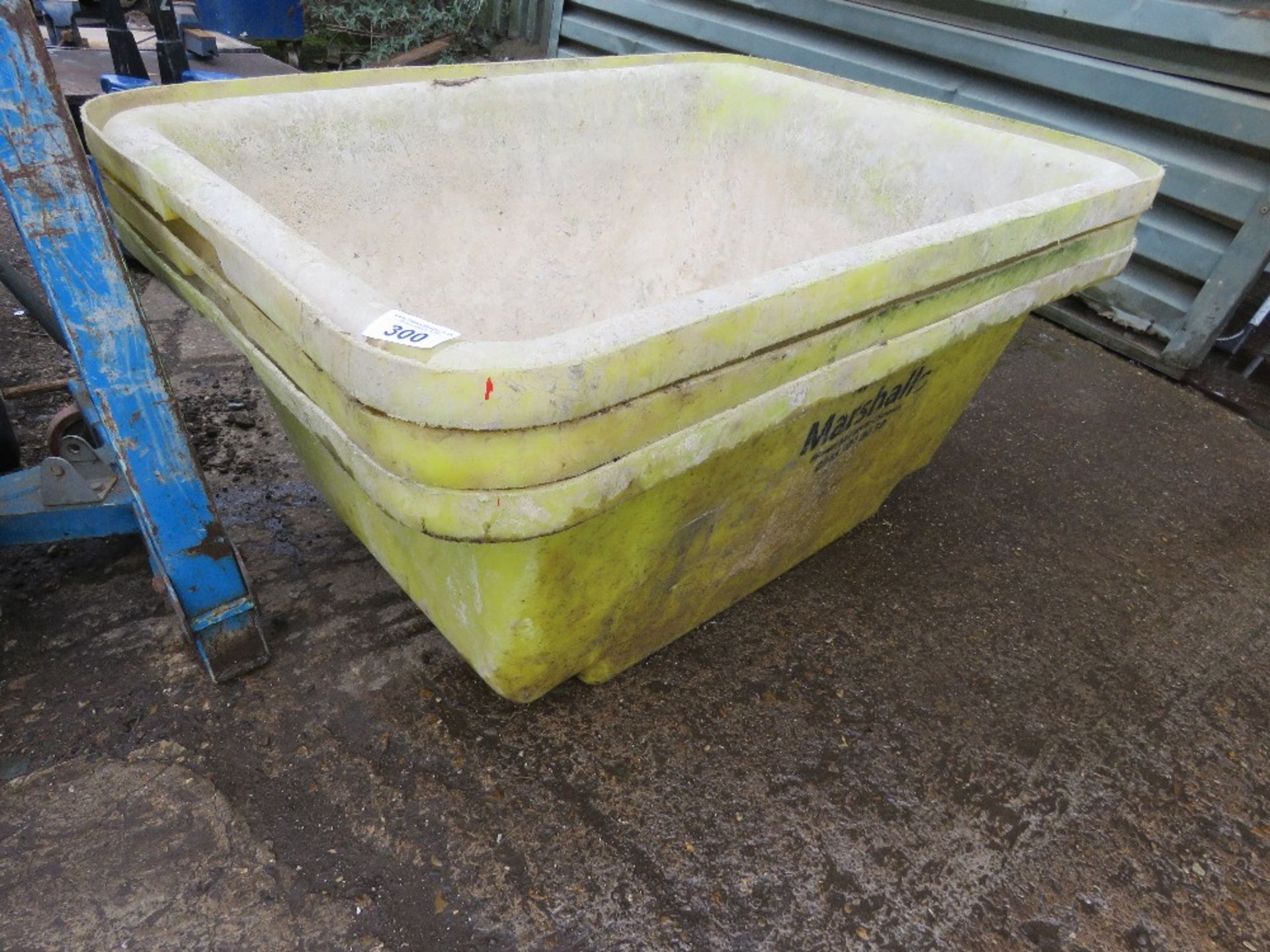 3NO PLASTIC MUCK SKIPS. SOURCED FROM LOCAL RETIRING BUILDER. THIS LOT IS SOLD UNDER THE AUCTION