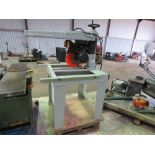 iTECH SLIDING HEAD CROSS CUT SAW , 3 PHASE POWERD, YEAR 2011.