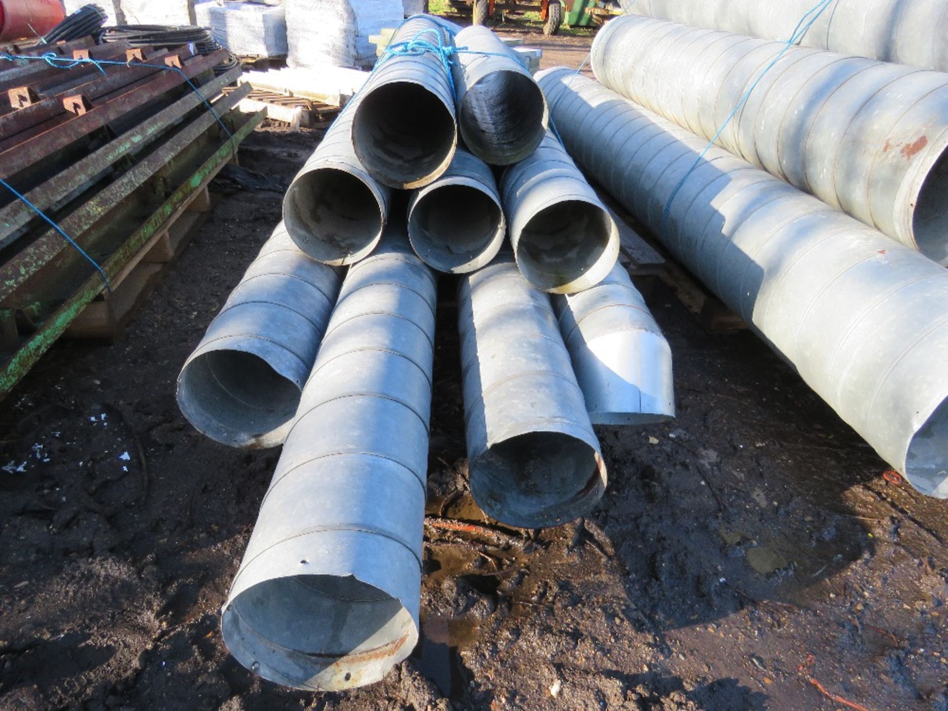 QUANTITY OF STEEL DUCTING TUBES, 8" APPROX DIAMETER. - Bild 3 aus 4