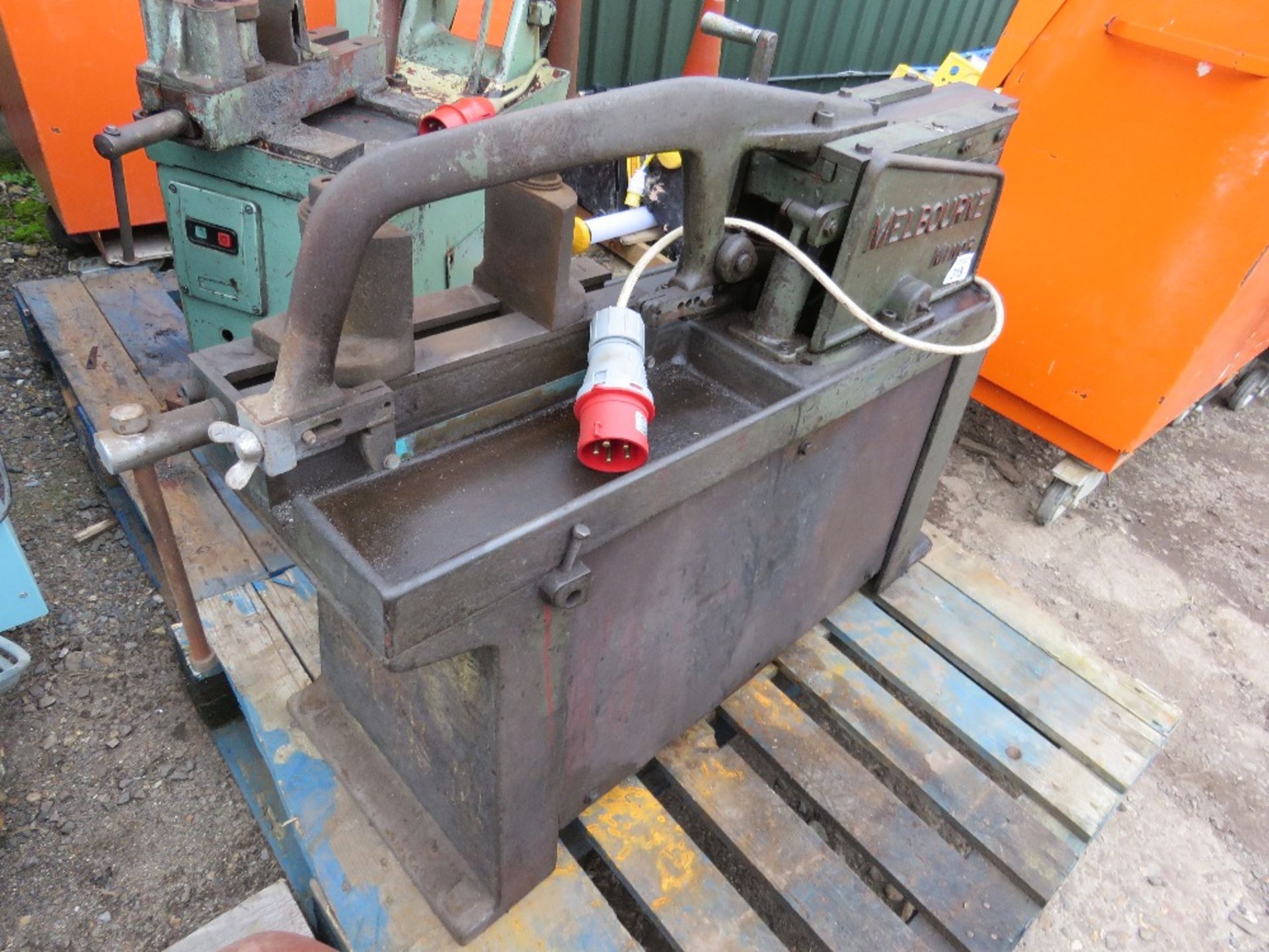 MELBOURNE MINOR 3 PHASE POWERED WORKSHOP POWER HACKSAW. - Image 2 of 3