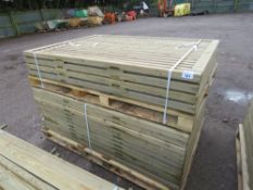 2 X PACKS OF VENETIAN SLAT FENCE PANELS 1.83M X 1.22M APPROX. 15NO PANELS IN TOTAL.