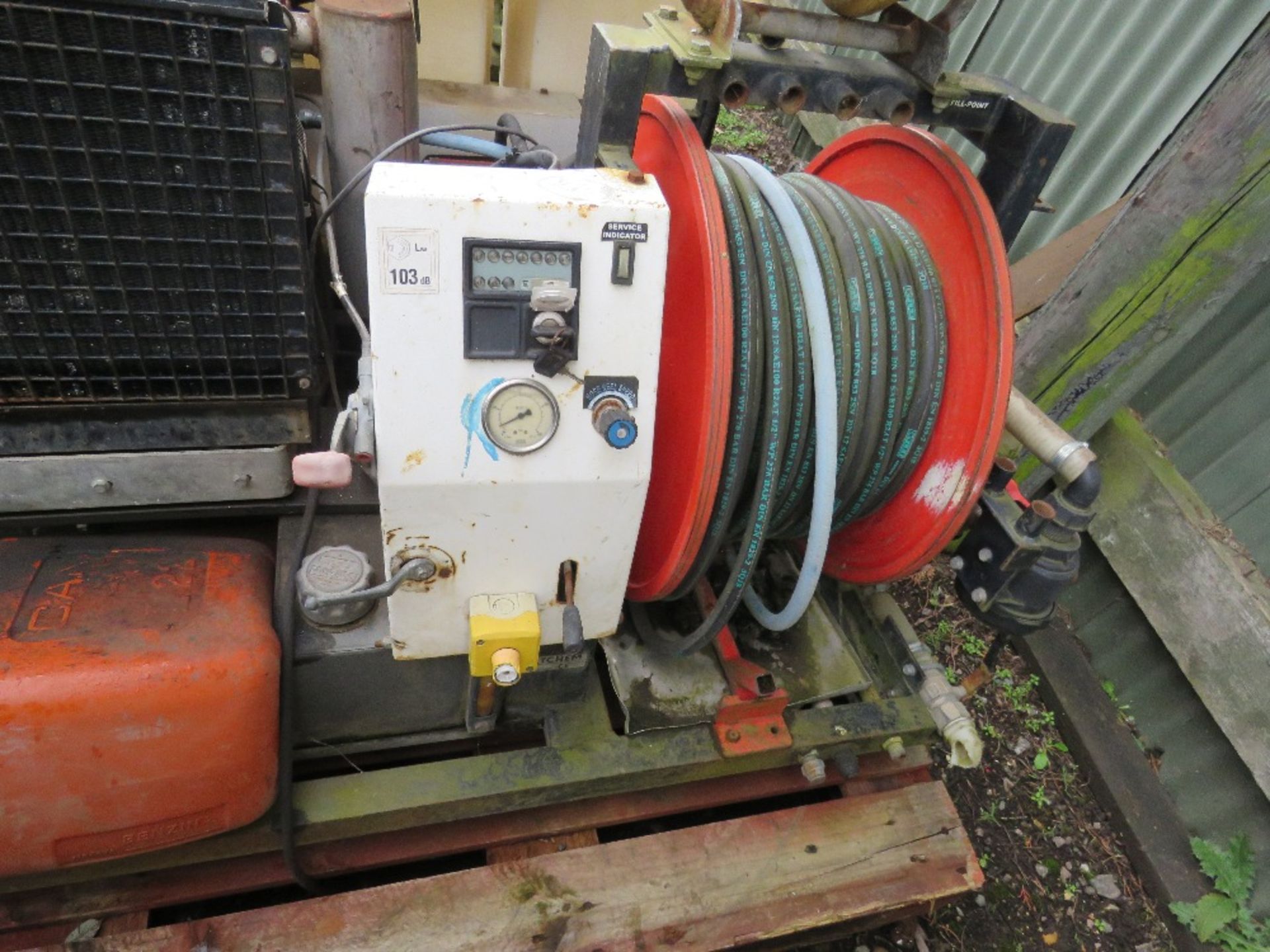 HEAVY DUTY HIGH PRESSURE JETTER / PUMP UNIT WITH LOMBARDINI 4 CYLINDER ENGINE.. when tested was seen - Image 3 of 8