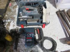 BOSCH 240VOLT JIGSAW PLUS A DRILL. THIS LOT IS SOLD UNDER THE AUCTIONEERS MARGIN SCHEME, THEREFOR