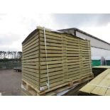 PACK OF VENETIAN SLAT FENCE PANELS 1.83M X 1.22M APPROX. 16NO PANELS IN TOTAL.