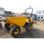 JCB 3 TONNE STRAIGHT TIP DUMPER YEAR 2017. 1321 REC HRS REG:RE17 LXK. WITH V5 AVAILABLE. PN:418. DI