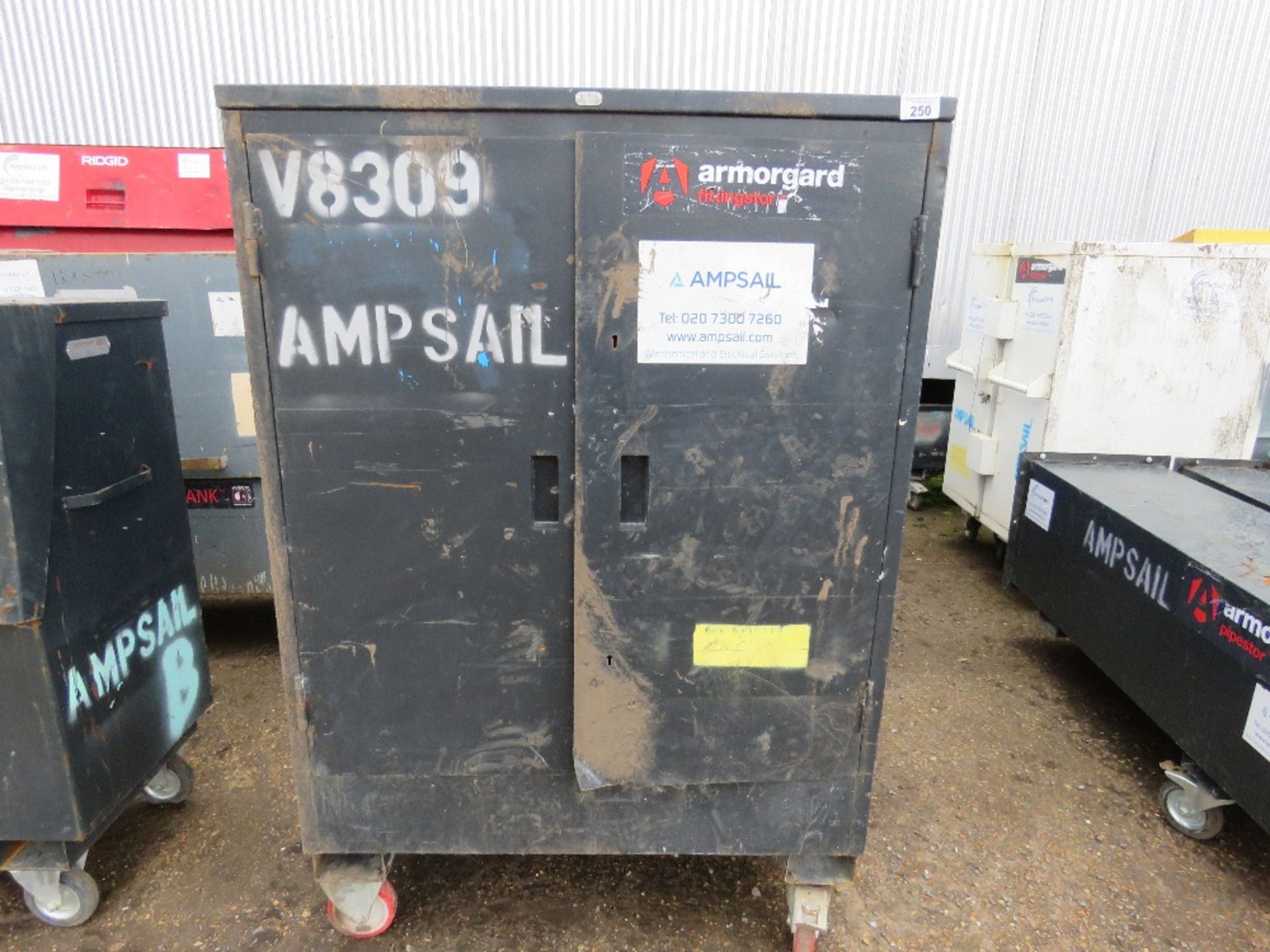 ARMORGARD FITTINGSTOR CABINET, UNLOCKED, NO KEYS. SOURCED FROM COMPANY LIQUIDATION.