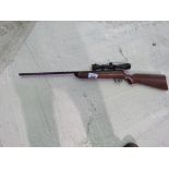 AIR RIFLE WITH TELESCOPIC SIGHT. THIS LOT IS SOLD UNDER THE AUCTIONEERS MARGIN SCHEME, THEREFORE