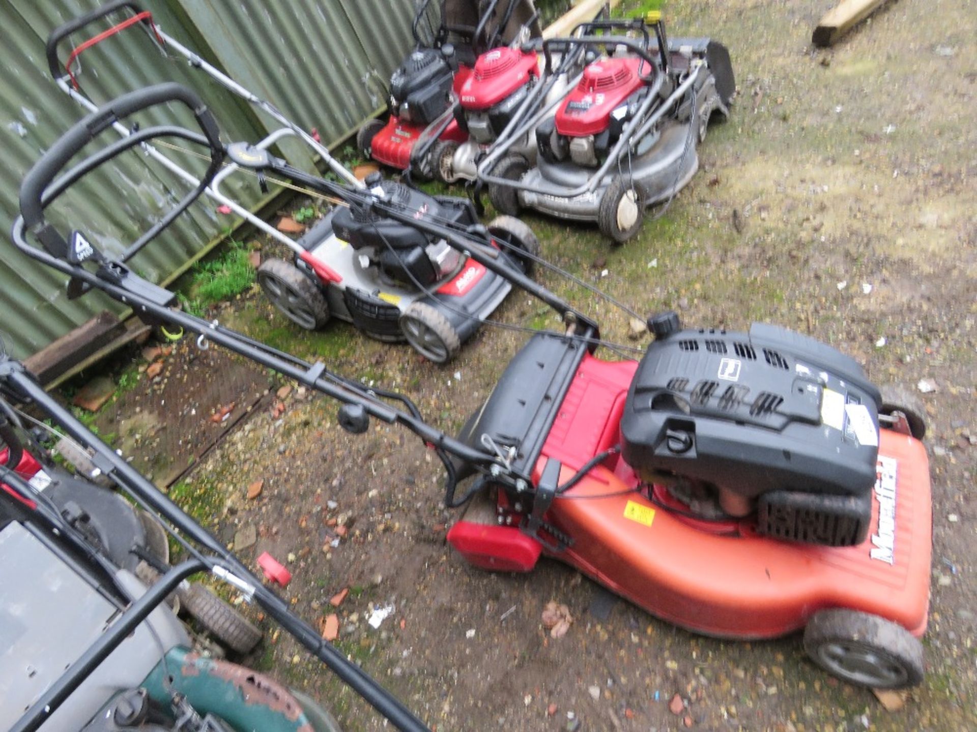 MOUNTFIELD PETROL LAWNMOWER WITH ROLLER , NO COLLECTOR. THIS LOT IS SOLD UNDER THE AUCTIONEERS M - Image 2 of 3