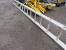 ALUMINIUM LADDER SECTION, 13FT LENGTH APPROX.