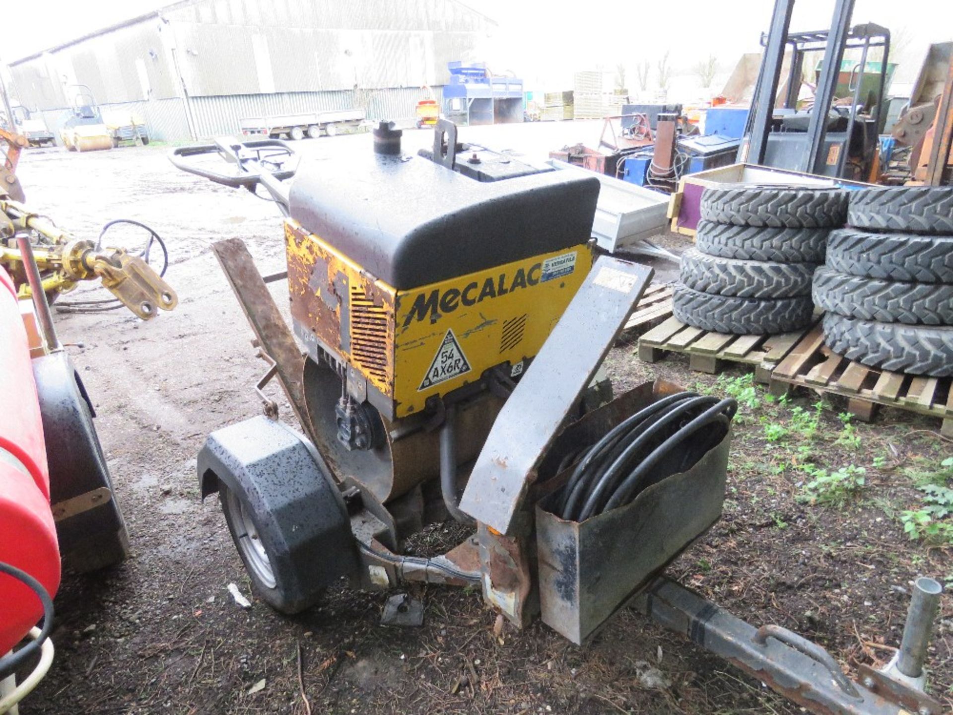 MECALAC MBR71 SINGLE DRUM ROLLER BREAKER ON TRAILER YEAR 2019. 462 REC HOURS. WITH BREAKER AND HOSES - Image 5 of 6